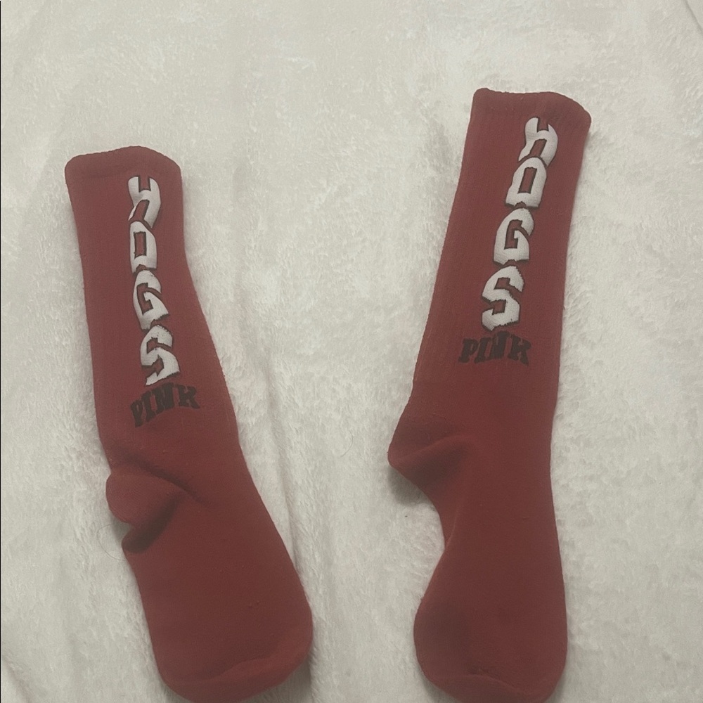 Pink Republic Red Hogs Socks